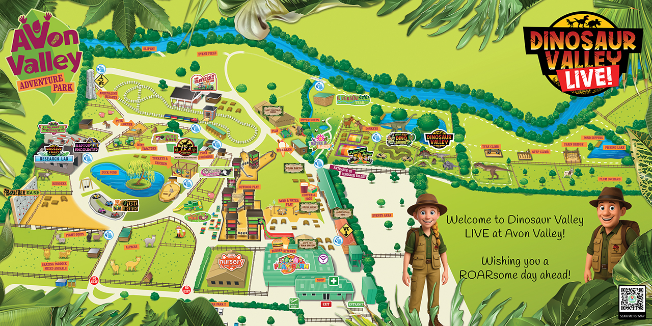 Dinosaur Valley LIVE Park Map Digital 2025
